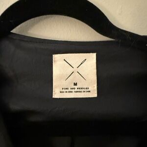 Pins and Needles Black leather Jacket